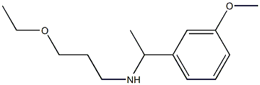 (3-ethoxypropyl)[1-(3-methoxyphenyl)ethyl]amine Structure