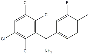 (3-fluoro-4-methylphenyl)(2,3,5,6-tetrachlorophenyl)methanamine