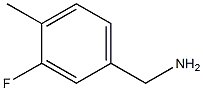 (3-fluoro-4-methylphenyl)methanamine,,结构式