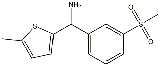  (3-methanesulfonylphenyl)(5-methylthiophen-2-yl)methanamine