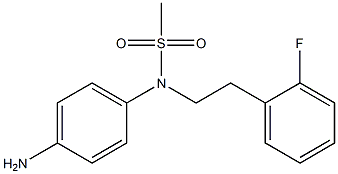 (4-aminophenyl)-N-[2-(2-fluorophenyl)ethyl]methanesulfonamide Structure