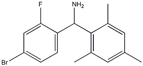 (4-bromo-2-fluorophenyl)(2,4,6-trimethylphenyl)methanamine