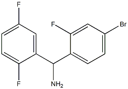 (4-bromo-2-fluorophenyl)(2,5-difluorophenyl)methanamine,,结构式