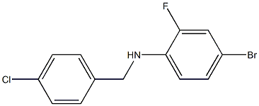(4-bromo-2-fluorophenyl)(4-chlorophenyl)methylamine Structure
