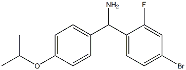 (4-bromo-2-fluorophenyl)[4-(propan-2-yloxy)phenyl]methanamine Structure