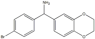 (4-bromophenyl)(2,3-dihydro-1,4-benzodioxin-6-yl)methanamine Structure