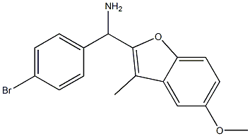 (4-bromophenyl)(5-methoxy-3-methyl-1-benzofuran-2-yl)methanamine