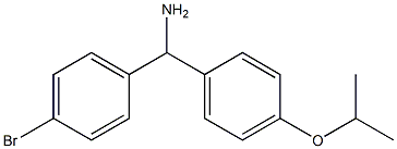 (4-bromophenyl)[4-(propan-2-yloxy)phenyl]methanamine,,结构式
