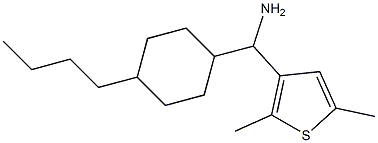 (4-butylcyclohexyl)(2,5-dimethylthiophen-3-yl)methanamine,,结构式