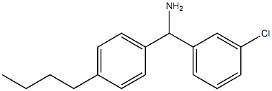 (4-butylphenyl)(3-chlorophenyl)methanamine Structure