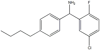 (4-butylphenyl)(5-chloro-2-fluorophenyl)methanamine,,结构式
