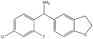 (4-chloro-2-fluorophenyl)(2,3-dihydro-1-benzofuran-5-yl)methanamine