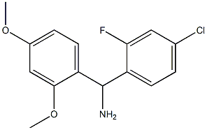 (4-chloro-2-fluorophenyl)(2,4-dimethoxyphenyl)methanamine 化学構造式