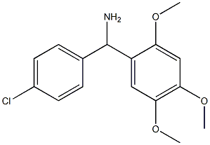 (4-chlorophenyl)(2,4,5-trimethoxyphenyl)methanamine 化学構造式