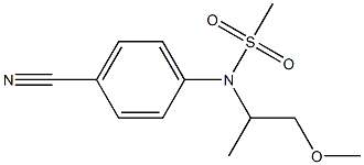 (4-cyanophenyl)-N-(1-methoxypropan-2-yl)methanesulfonamide