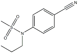 (4-cyanophenyl)-N-propylmethanesulfonamide 结构式