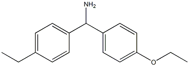 (4-ethoxyphenyl)(4-ethylphenyl)methanamine 化学構造式