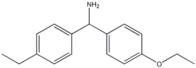 (4-ethoxyphenyl)(4-ethylphenyl)methanamine Structure