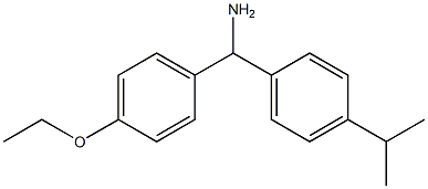 (4-ethoxyphenyl)[4-(propan-2-yl)phenyl]methanamine Struktur