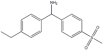 (4-ethylphenyl)(4-methanesulfonylphenyl)methanamine Struktur