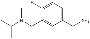 (4-fluoro-3-{[methyl(propan-2-yl)amino]methyl}phenyl)methanamine Structure
