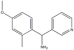 (4-methoxy-2-methylphenyl)(pyridin-3-yl)methanamine,,结构式