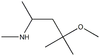 (4-methoxy-4-methylpentan-2-yl)(methyl)amine Struktur