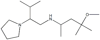(4-methoxy-4-methylpentan-2-yl)[3-methyl-2-(pyrrolidin-1-yl)butyl]amine Structure