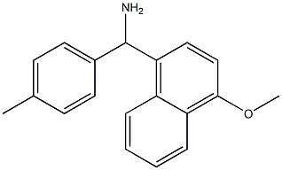 (4-methoxynaphthalen-1-yl)(4-methylphenyl)methanamine 结构式