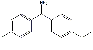 (4-methylphenyl)[4-(propan-2-yl)phenyl]methanamine,,结构式