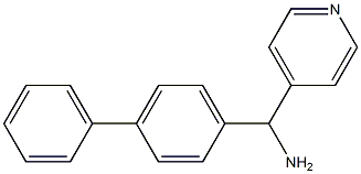 (4-phenylphenyl)(pyridin-4-yl)methanamine Structure