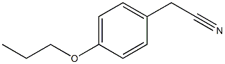 (4-propoxyphenyl)acetonitrile 结构式