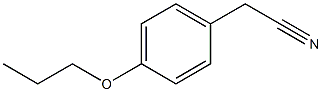 (4-propoxyphenyl)acetonitrile 化学構造式