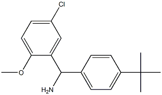 (4-tert-butylphenyl)(5-chloro-2-methoxyphenyl)methanamine,,结构式