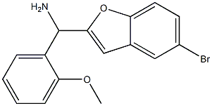 (5-bromo-1-benzofuran-2-yl)(2-methoxyphenyl)methanamine,,结构式