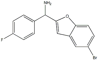 (5-bromo-1-benzofuran-2-yl)(4-fluorophenyl)methanamine Structure