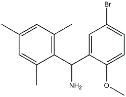 (5-bromo-2-methoxyphenyl)(2,4,6-trimethylphenyl)methanamine