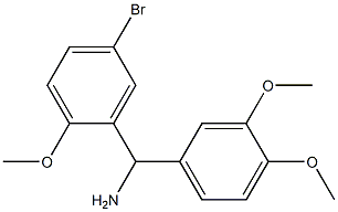 (5-bromo-2-methoxyphenyl)(3,4-dimethoxyphenyl)methanamine Structure