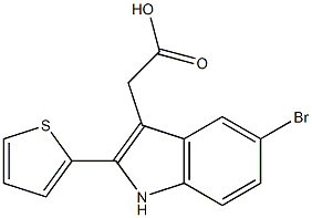 (5-bromo-2-thien-2-yl-1H-indol-3-yl)acetic acid|