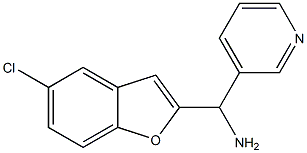 (5-chloro-1-benzofuran-2-yl)(pyridin-3-yl)methanamine Struktur