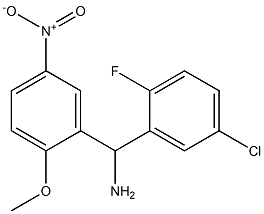 (5-chloro-2-fluorophenyl)(2-methoxy-5-nitrophenyl)methanamine