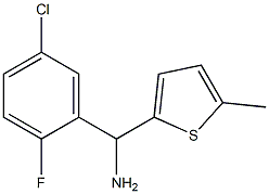 (5-chloro-2-fluorophenyl)(5-methylthiophen-2-yl)methanamine,,结构式