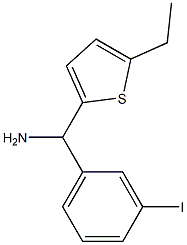 (5-ethylthiophen-2-yl)(3-iodophenyl)methanamine,,结构式