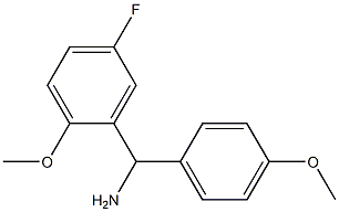 (5-fluoro-2-methoxyphenyl)(4-methoxyphenyl)methanamine Struktur