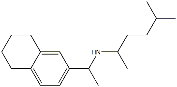 (5-methylhexan-2-yl)[1-(5,6,7,8-tetrahydronaphthalen-2-yl)ethyl]amine Struktur