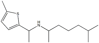 (6-methylheptan-2-yl)[1-(5-methylthiophen-2-yl)ethyl]amine,,结构式