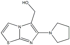 (6-pyrrolidin-1-ylimidazo[2,1-b][1,3]thiazol-5-yl)methanol 结构式