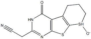 (8-oxido-4-oxo-3,4,6,7-tetrahydro-5H-thiopyrano[3',2':4,5]thieno[2,3-d]pyrimidin-2-yl)acetonitrile Structure