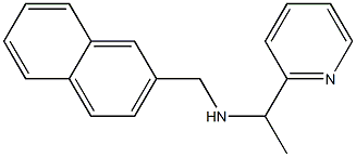 (naphthalen-2-ylmethyl)[1-(pyridin-2-yl)ethyl]amine Structure