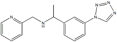 (pyridin-2-ylmethyl)({1-[3-(1H-1,2,3,4-tetrazol-1-yl)phenyl]ethyl})amine Structure